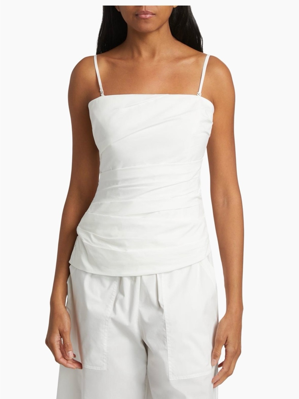 Jonathan Simkhai ruched Emerson bustier XS